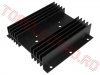 Radiator Statie Modul Putere Tranzistori Finali din Aluminiu RAD0227 100x102x25 Negru