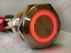 Buton tip Sonerie > Buton fara retinere Antivandal D19 V1910R24RGS cu LED Rosu/Verde la 12V - 24V pentru LIFT