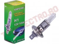 Bec Auto Halogen H1 12V 55W cu Soclu P43 Vipow BA0164