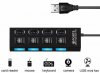 Hub USB 4 Porturi cu intrerupatoare HUB4SW