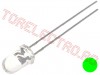 LED Verde 5mm Transparent Superluminos BG5121ATU - set 10 bucati