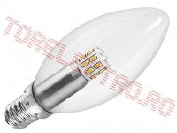 Bec LED  Candle E14 2.8W 230V Alb Cald LR0361