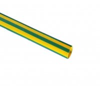 Tub Termocontractabil   2.4mm contractie 2:1 Galben-Verde 1m - Set 10 bucati