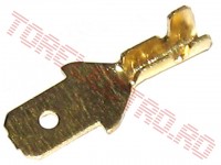 Papuc Tata Neizolat Plat Auriu 4.8mm pentru fir 0.3-1mmp T40AU0655 - set 200 bucati