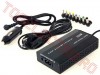 Alimentator Universal Dual 230V / 12V 100W Laptop / Notebook cu 8 Mufe Interschimbabile UNI100USB