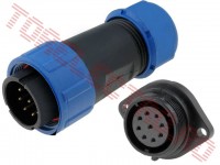 Conector Mama - Tata  9 Pini IP68 SPX211 cu Protectie la Apa