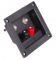 Conector Boxa Audio 97x82mm cu 2 Borne + 2 Jack CC0243