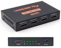 Splitter multiplicator HDMI 1 Intrare - 4 Iesiri UHD 4K 2K 3D HDMI0970