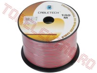 Cablu Bifilar Flexibil 2x0.35mm2 Rosu-Negru CAB0381 - Cupru Pur - la Rola 100m