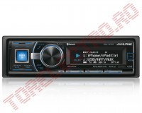 Radio-CD  Alpine CDA-137BTI cu Player MP3, USB, Bluetooth, Telecomanda, Afisaj Culoare Programabil, Putere 4x50W