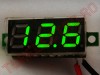 Voltmetru de Panou LED Verde 3 - 30Vcc auto alimentat VTL782GR