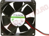 Ventilator  12V  80x80x25 mm 0.48W 40mch 2Fire Zgomot Redus HA80251V4