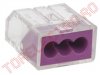 Regleta Bloc Terminal Rapida 3x0.75-2.5mmp tip Wago set 10 bucati SI0952/LP