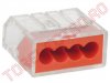 Regleta Bloc Terminal Rapida 4x0.75-2.5mmp tip Wago set 10 bucati SI0953/LP