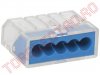 Regleta Bloc Terminal Rapida 5x0.75-2.5mmp tip Wago set 10 bucati SI0954/LP