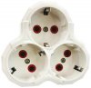 Tripluri si Distribuitoare > Distribuitor   priza Schuko la 3 Schuko cu impamantare SH3XW