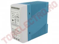 Alimentator 24V  1.7A  40W Ajustabil 24V - 30V Model DINMDR4024 Electronic cu Prindere pe Sina DIN