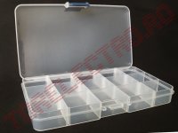 Cutie  Compartimentata MBX304  22x102x176mm 15 Casete Transparenta