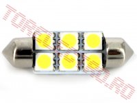 Bec Auto 12V cu 6 LED SMD Alb Sofit 39mm CLD303/GB - set 10 bucati