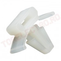 Clipsuri Snap Dreptunghiulare Albe pentru Coliere RH872 - Set 100 bucati