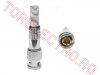 Conector BNC Tata Metalic Aurit cu prindere pe Surub pentru Camere Supraveghere BNC0058