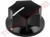 Buton pentru Potentiometru Rotativ cu Ax 6.4mm PN9DAx6.4 Blocare Surub 28x16mm