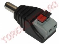 Conector CC Tata cu cleme pentru alimentari in CCTV PC1439