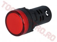 Bec Martor D22 Rosu 220Vca - 240Vca L22R220AU cu LED