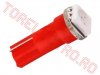 Bec Auto 12V cu LED Rosu SMD5050 T5RED