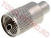 UHF > Mufa UHF Tata de Cablu UHF-002 cu interior 6mm pentru RG6 RG59