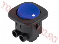 Comutator Auto Basculant R21 cu prindere fire in Suruburi SK9BLU Albastru pentru Lumini LED