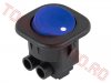 Comutator Auto Basculant R21 cu prindere fire in Suruburi SK9BLU Albastru pentru Lumini LED