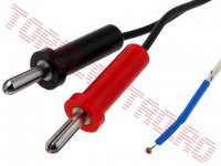 Sonda de temperatura tip K  +400*C senzor liber si cablu 900mm cu Banane 4mm TP09SK