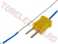 Sonda de temperatura tip K  +200*C senzor liber si cablu 1000mm cu Mufa TP03/TM