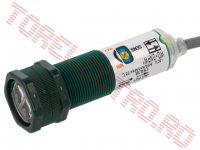 Senzor de Proximitate Optic cu REFLEXIE pe filet M18 NPN NO-NC Reglabil Distanta 0... 0.4m Alimentare 10...30Vdc Cablu 2m clasa IP66 WODNPW1