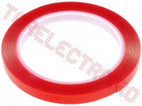 Banda   Dublu Adeziva Transparenta Subtire 0.5mm Latime  9mm la Rola  5m din Acrilic AFTC53059MM5M