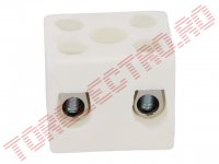 Regleta Ceramica 2 Conexiuni 57A Fir 10mmp CPO15A2P Temperatura Mare 350grade 450V pentru Cuptoare si Rezistente Incalzire