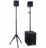 Kit Sonorizare FIRSTS21 cu Subwoofer 10" si 2 Sateliti 4" 400W RMS