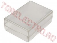 Cutie montaje electronice si electrice BOX138 - 46x66x25mm din Polimer Semitransparent