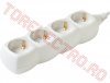 Prelungitor 4 Prize cablu  3 metri 3x1.0 mmp Alb 4-3-WH/SAL