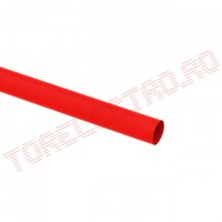 Tub Termocontractabil   1.6mm contractie 2:1 Rosu 1m - Set 10 bucati