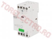 Contactor 3 Contacte NO si 1 Contact NC 25A cu bobina la 230Vac pe Sina DIN IKA2531230VAC/TM