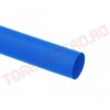 Tub Termocontractabil   6.4mm contractie 2:1 Albastru 1m - Set 5 bucati