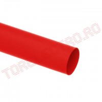 Tub Termocontractabil   9.5mm contractie 2:1 Rosu 1m - Set 5 bucati