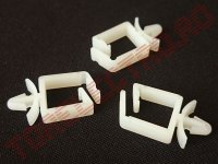 Clipsuri Snap 9 x 11mm Albe pentru Cablu D10 KWS1 - Set 10 bucati