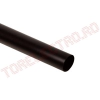 Tub Termocontractabil   6.4mm Autoadeziv 3:1 Negru 1m