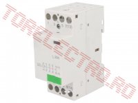 Contactor 4 Contacte NO 25A cu bobina la 24VAC pe Sina DIN IKA2540/24V