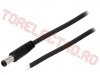 Conector Curent DC > Conector cu fir PC 1.7 - 5.5 1.5m 5A Cupru 2x0.5mmp PCC2568A pentru alimentatoare