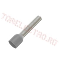 Pini Terminali de Cablu Izolati pentru  0.75mm2 lungi de 10mm TC0.75-10 Set 100 buc