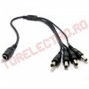 Splitter Distribuitor Cablu de Alimentare 4 Camere CSPx4